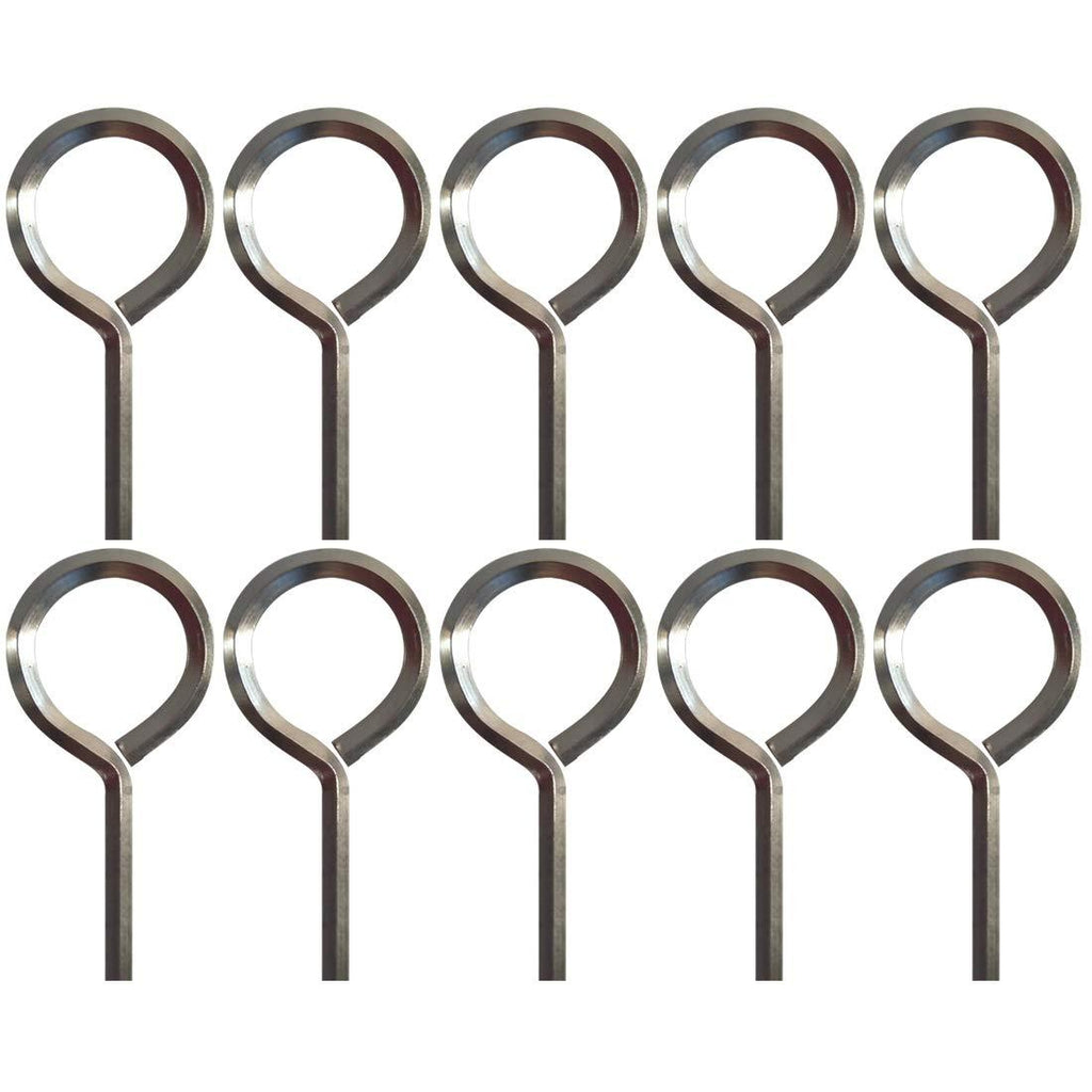  [AUSTRALIA] - 5/32” Standard Hex Dogging Key with Full Loop, Allen Wrench Door Key for Push Bar Panic Exit Devices, Solid Metal - 10 Packs