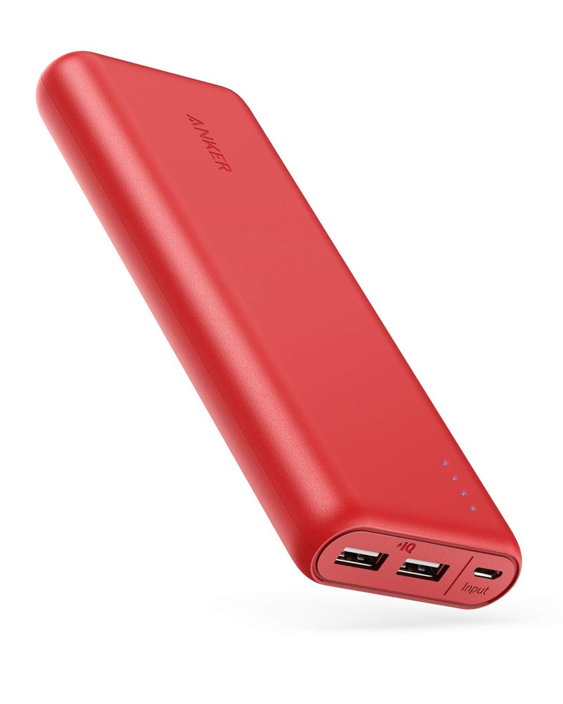  [AUSTRALIA] - Portable Charger Anker PowerCore 20100mAh - Ultra High Cell Capacity Power Bank with 4.8A Output, External Battery Pack for iPhone, iPad & Samsung Galaxy & More (Red) Red