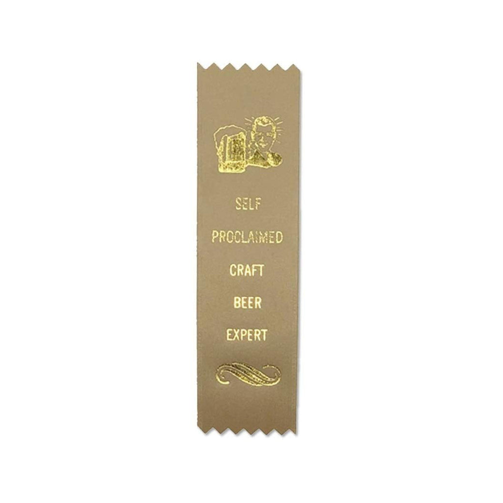  [AUSTRALIA] - Adulting FTW Self-Proclaimed Craft Beer Expert Adulting Award Ribbon on Gift Card 1 5/8" x 6"