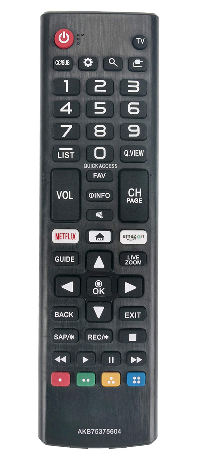 New AKB75375604 Replaced Remote fit for LG Smart TV 43UK6090PUA 49UK6090PUA 50UK6090PUA 55UK6090PUA 60UK6090 65UK6090PUA 70UK6190PUB 75UK6190PUB 43LK5700PUA 49LK5700PUA 32LK610B 24LJ4840-WU - LeoForward Australia