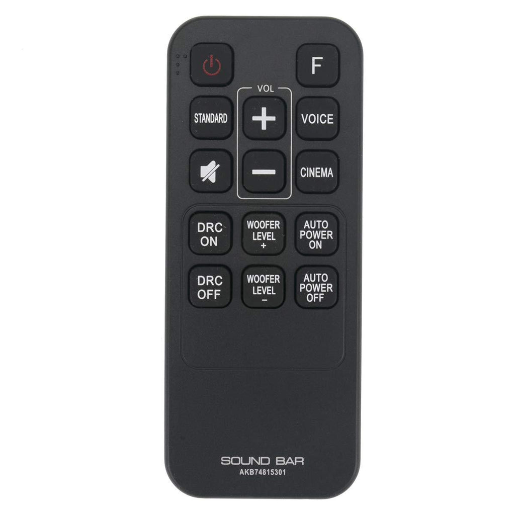 AKB74815301 Remote Control Replacement Applicable for LG Soundbar S55A3-D LAS454B S45A1-D LAS453B SH3B SPH3B-W SH3K SJ4Y SPH4B-W LAS485B Sound Bar - LeoForward Australia