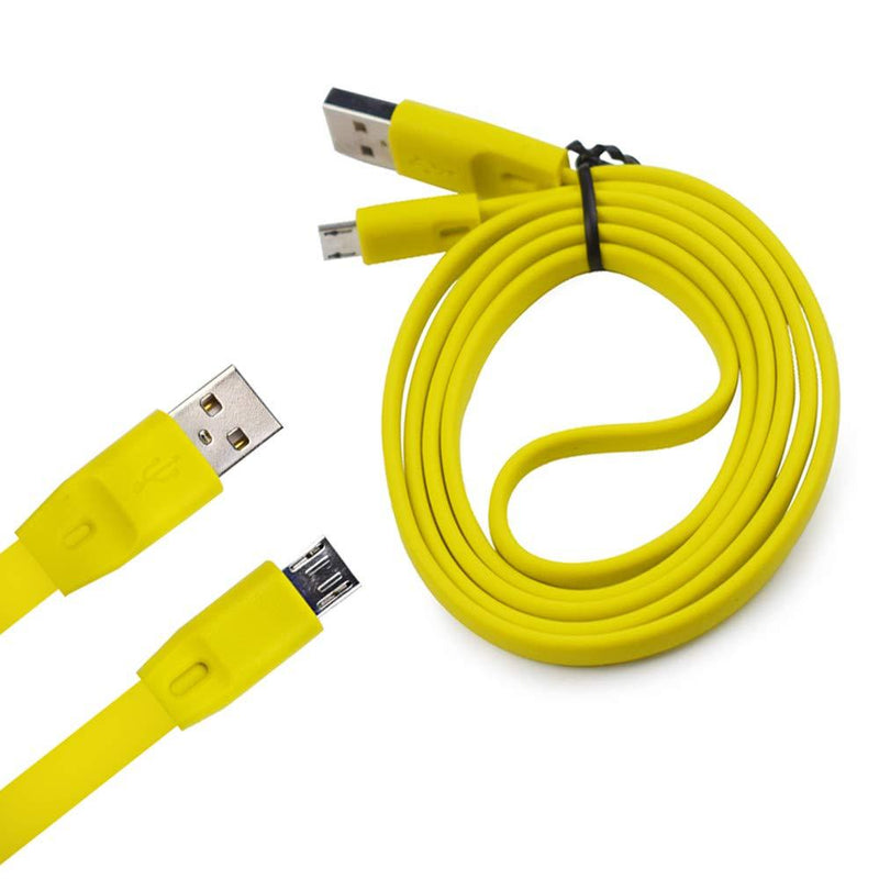 UE Boom Charger Cable Power Cord Line Compatible for Logitech UE Boom Boom2 Megaboom Miniboom Roll Wireless Speaker (Yellow) Yellow - LeoForward Australia