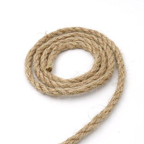  [AUSTRALIA] - Natural Strong Thick Jute Rope 164 Feet 6mm Hemp Rope Cord for Arts Crafts DIY Decoration Gift Wrapping