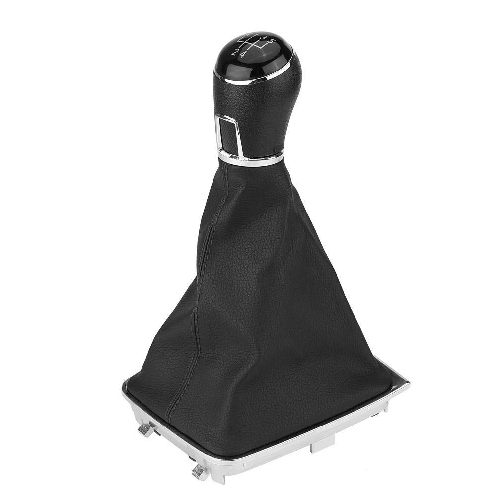  [AUSTRALIA] - Minyinla Gear Shift Knob Kit, Fydun Shift Knob Gaiter Boot 5 Speed Car Gear Stick Shift Knob + Gaiter Boot Cover Replacement Kit for VW Golf 7 MK7 2013-2017