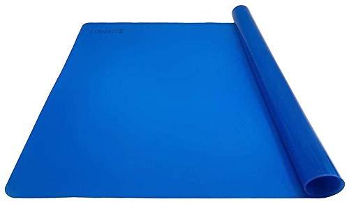  [AUSTRALIA] - Silicone Baking Mat Extra Large 24''x20'' for Dough Rolling Pastry Fondant Mat Nonstick and Nonskid Heat Resistent, Countertop Protector, Dining Table Mat and Placemat(Extra Large Size, Blue) Extra Large Size