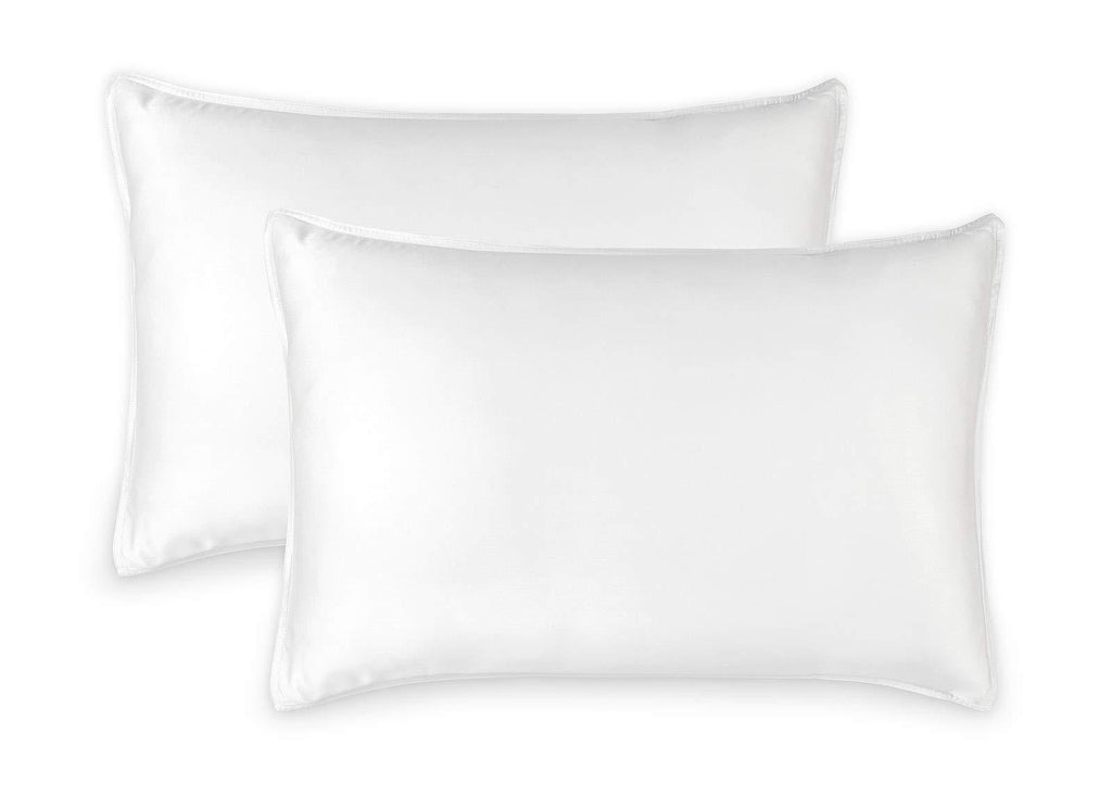  [AUSTRALIA] - Pure Bamboo King Pillowcase 2 Piece Set - 100% Organic Bamboo - Soft, Breathable, Moisture-Wicking, Hypoallergenic, Luxury Sateen Fabric with Envelope Closure (2 King Pillowcases, White) 2 King Pillowcases