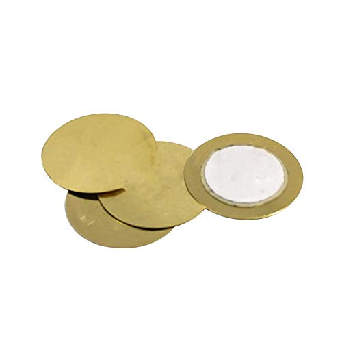  [AUSTRALIA] - 50pcs 20mm Thickness 0.33mm Piezo Disc for Buzzer Pressure Sensor Speaker