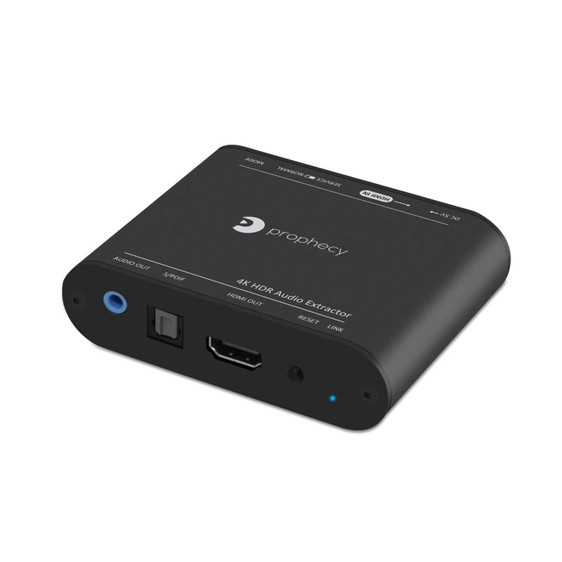  [AUSTRALIA] - gofanco Prophecy HDMI 2.0 Audio Extractor Converter & Repeater, HDMI to Optical Toslink + 3.5mm Stereo Analog Output – 4K 60Hz, HDR, HDMI 2.0a, HDCP 2.2, EDID, CEC, ARC, De Embedder, TAA Compliant