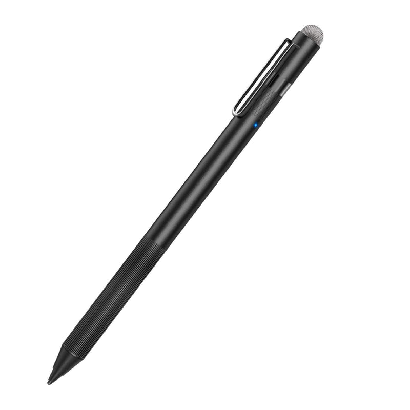 MEKO 1.6mm Fine Tip Active Digital Stylus Pen with Universal Fiber Tip 2-in-1 for Drawing and Handwriting Compatible with Apple Pen iPad iPhone and Andriod Touchscreen Cellphones, Tablets-Black Black - LeoForward Australia