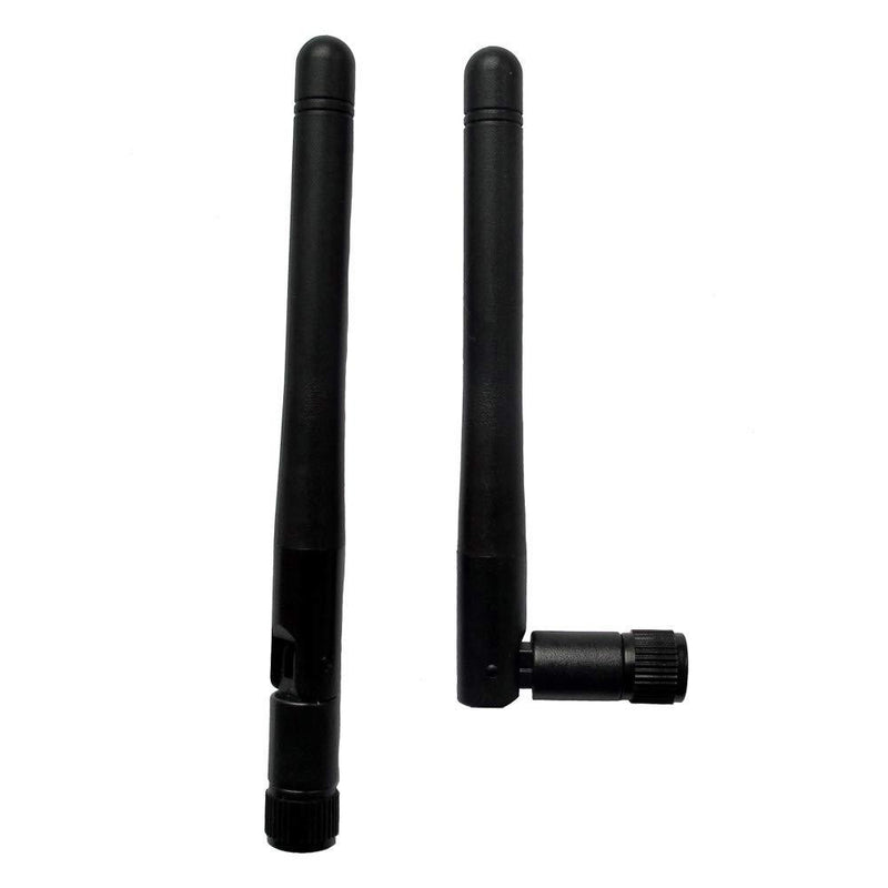 3dBi 2.4GHz Wireless Rubber Aerial Omni-Directional WiFi Antenna SMA Male Connector for Wireless Network Router Pack of 2 - LeoForward Australia