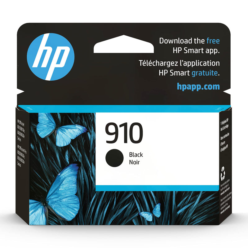 Original HP 910 Black Ink Cartridge | Works with HP OfficeJet 8010, 8020 Series, HP OfficeJet Pro 8020, 8030 Series | Eligible for Instant Ink | 3YL61AN - LeoForward Australia