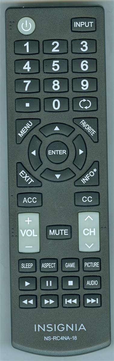 New TV Remote Control NSRC4NA18 Compatible with Insignia NS-RC4NA-18 Remote for Insignia TV Models Ending with A12 A13 A14 A15 A16 A17 A18 A19 A20 - LeoForward Australia