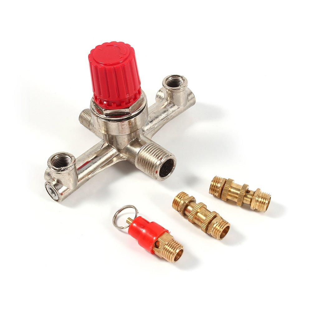  [AUSTRALIA] - Bama Regulating Valve Bracket Adjustable Pressure Regulating Valve Bracket Air Compressor Fitting Small Pump