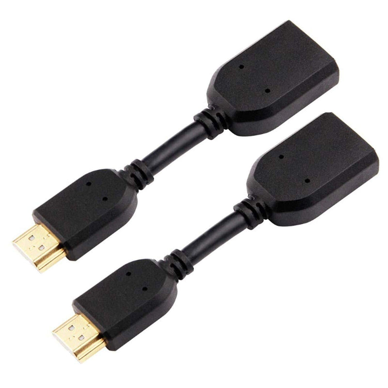 LINGYU HDMI Extender Cable [High Speed, Gold-Plated] HDMI to HDMI Cord, Supports 4K, UHD, FHD, 3D, Ethernet, Audio Return Channel for Fire TV/TV/HDTV/Xbox/PS4/PS3 (Pack of 2) - LeoForward Australia