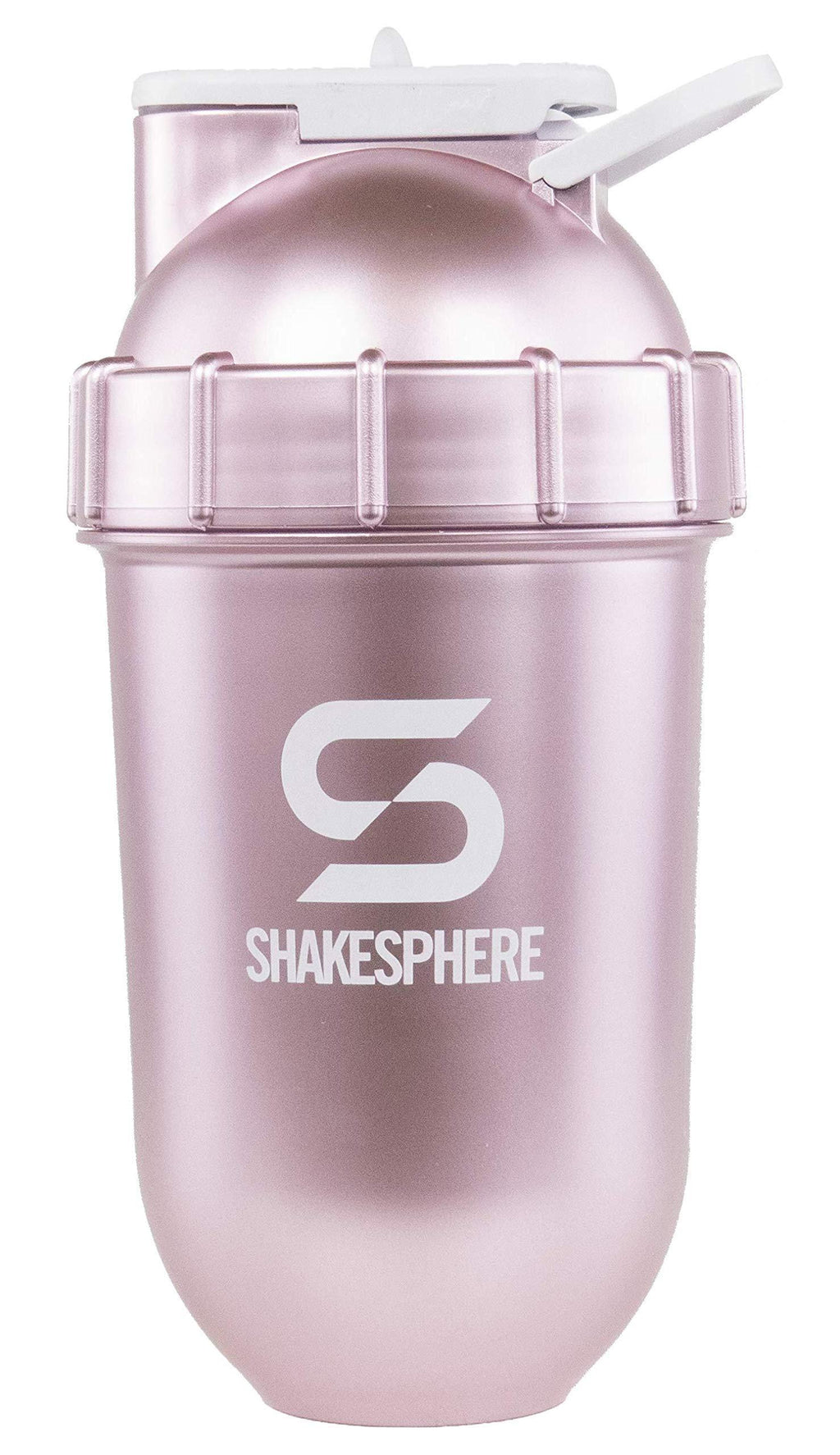  [AUSTRALIA] - ShakeSphere Tumbler: Award Winning Protein Shaker Cup, 24oz ● Patented Capsule Shape Mixing ● Easy to Clean ● No Blending Ball Needed ● BPA Free ● Mix & Drink Shakes, Protein Powders (Rose Gold) Rose Gold