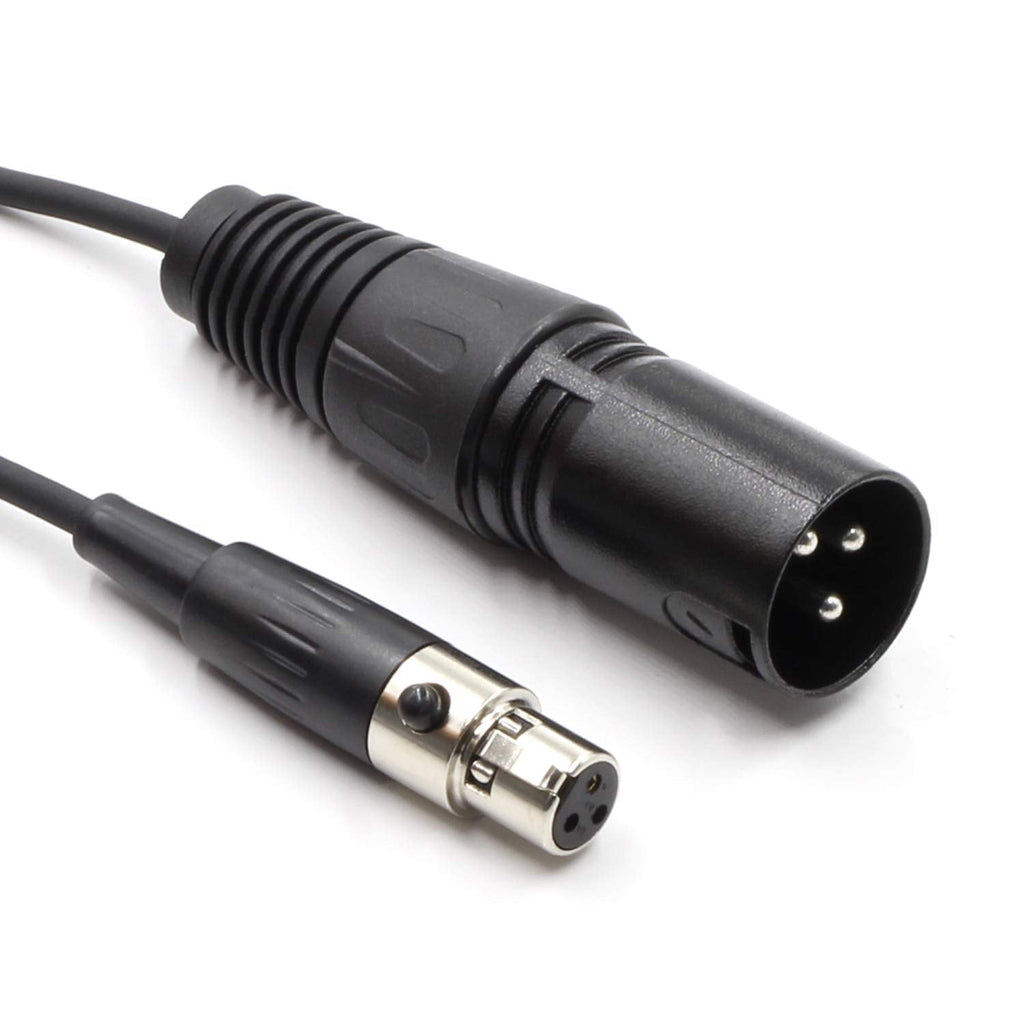  [AUSTRALIA] - SiYear 3 Pin XLR Male Plug to 3 Socket Female Mini XLR Pro Lapel Microphone Cable -TA3-XLR Cable（65CM/25 inch mini xlr F-0.65M