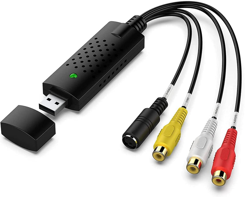  [AUSTRALIA] - Jancane USB 2.0 Audio/Video Converter - Video Capture Card Digitizes Video from Any Analog Source Including VCR, VHS, DVD