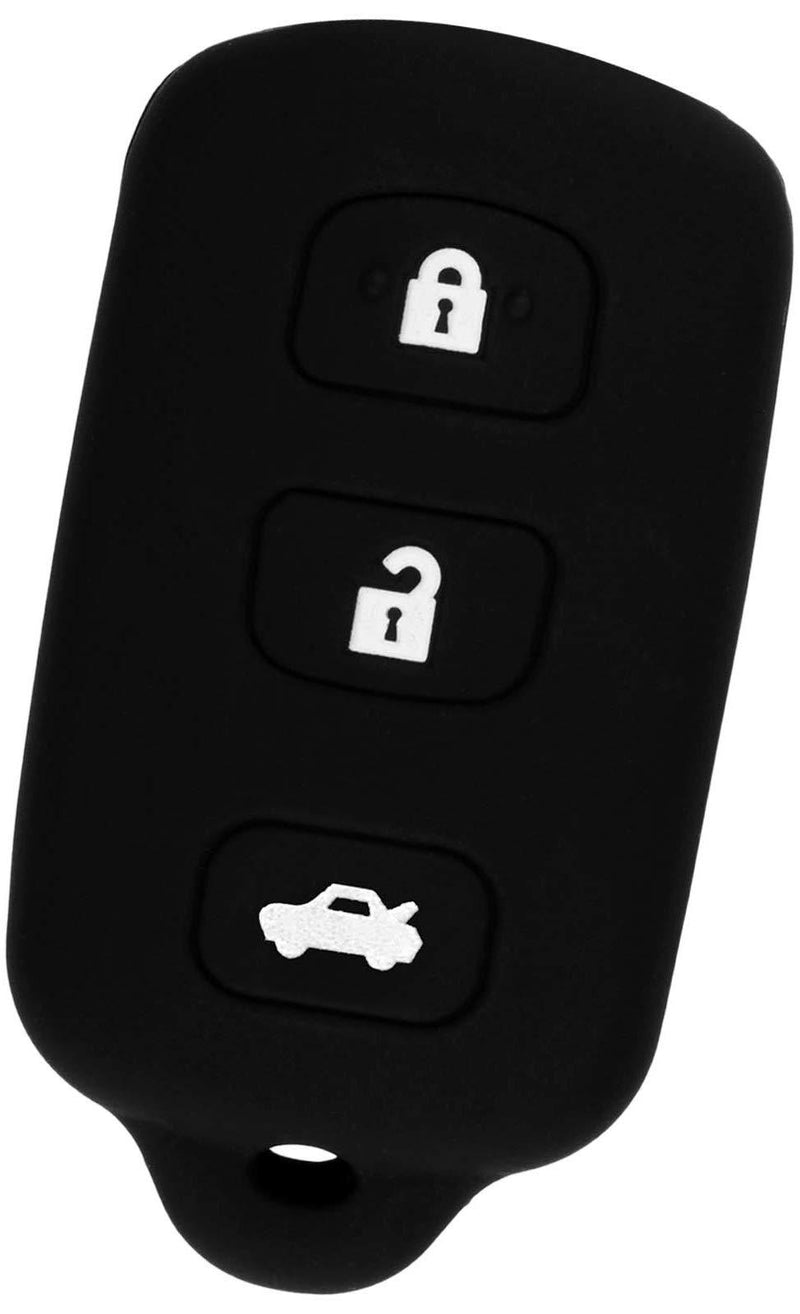  [AUSTRALIA] - KeyGuardz Keyless Remote Car Key Fob Shell Cover Soft Rubber Case for Toyota Lexus Avalon Camry Solara Matrix Vibe GQ43VT14T HYQ12BAN