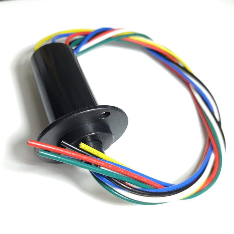  [AUSTRALIA] - Taidacent 6 Wires12 Wires 2A 5A 10A 15A 20A 30A Slip Ring Collector Ring Rotary Electrical Contact Electrical Slip Ring Joint Rotary Connector (6 Wires 15A) 6 Wires 15A