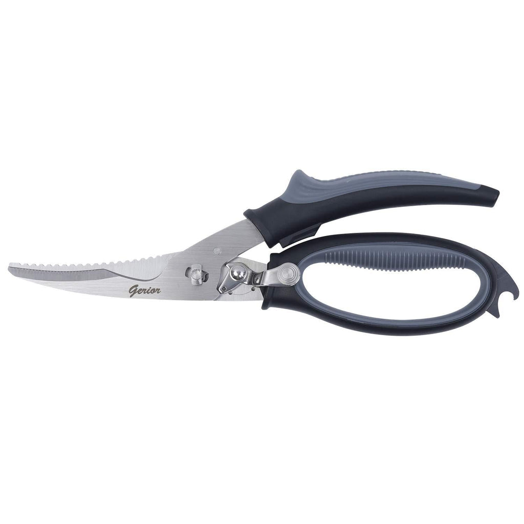 Poultry Shears - Heavy Duty Kitchen Scissors for Cutting Chicken, Poultry, Game, Bone, Meat - Chopping Food - Spring Loaded - LeoForward Australia