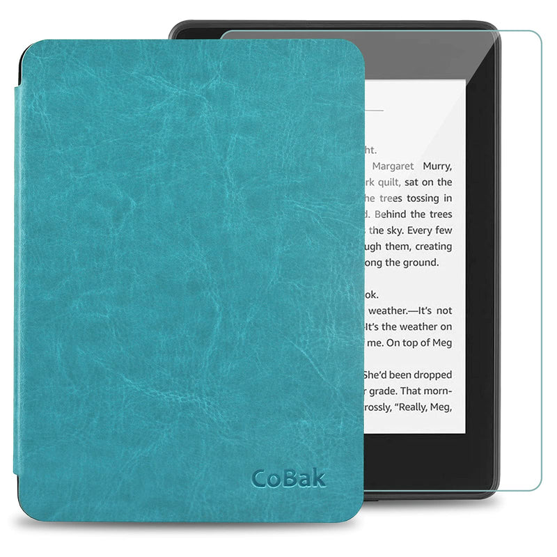  [AUSTRALIA] - CoBak Case for All New Kindle 10th Generation 2019 Released - Will Not Fit Kindle Paperwhite or Kindle Oasis，Premium PU Leather Smart Cover with Auto Sleep and Wake,Sky Blue Sky Blue