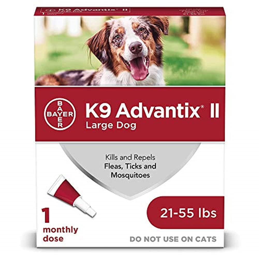 K9 advantix II Flea and Tick Prevention for Large Dogs, 21-55 Pounds 1-pack - LeoForward Australia
