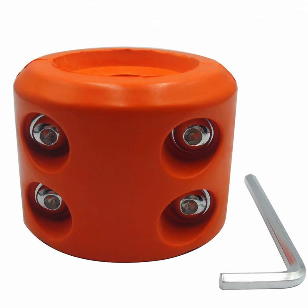  [AUSTRALIA] - ATV-SCHS Winch Cable Hook Stopper Rubber Winch Line Saver with Allen Wrench for ATV UTV Winches (Orange) Orange