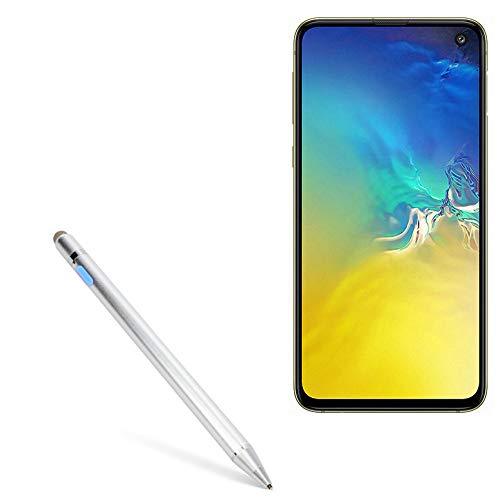 Stylus Pen for Samsung Galaxy S10e (Stylus Pen by BoxWave) - AccuPoint Active Stylus, Electronic Stylus with Ultra Fine Tip for Samsung Galaxy S10e - Metallic Silver General Active Stylus - LeoForward Australia