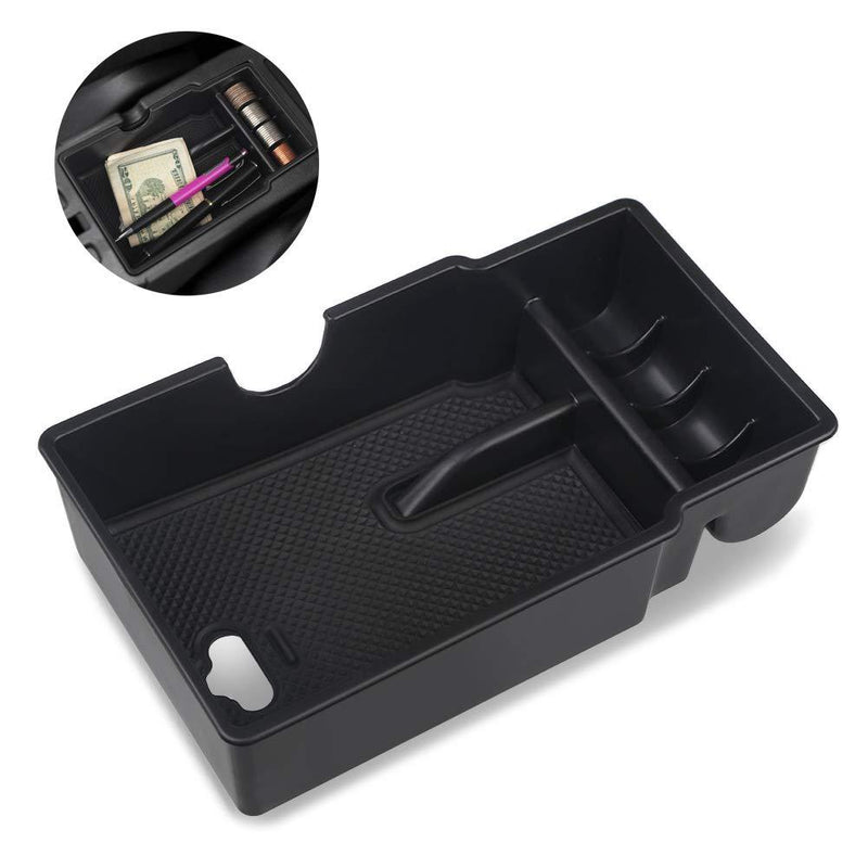  [AUSTRALIA] - VANJING Center Console Insert Organizer Tray Armrest Box Secondary Storage with USB Hole for 2015 2016 2017 2018 2019 Jeep Renegade Accessories Console Organizer for 2015-2019 Jeep Renegade