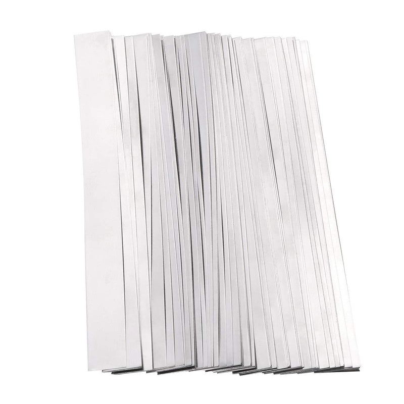 Pure Nickel Strips for Batteries- 99.6% Purity 100pcs 0.1x8x100mm Nickle Tabs for 18650 High Drain Battery Packs, Lipo, Nimh, Nicad, Nicd Battery Spot Welding and Soldering 0.1x8x100mm, 100pcs - LeoForward Australia