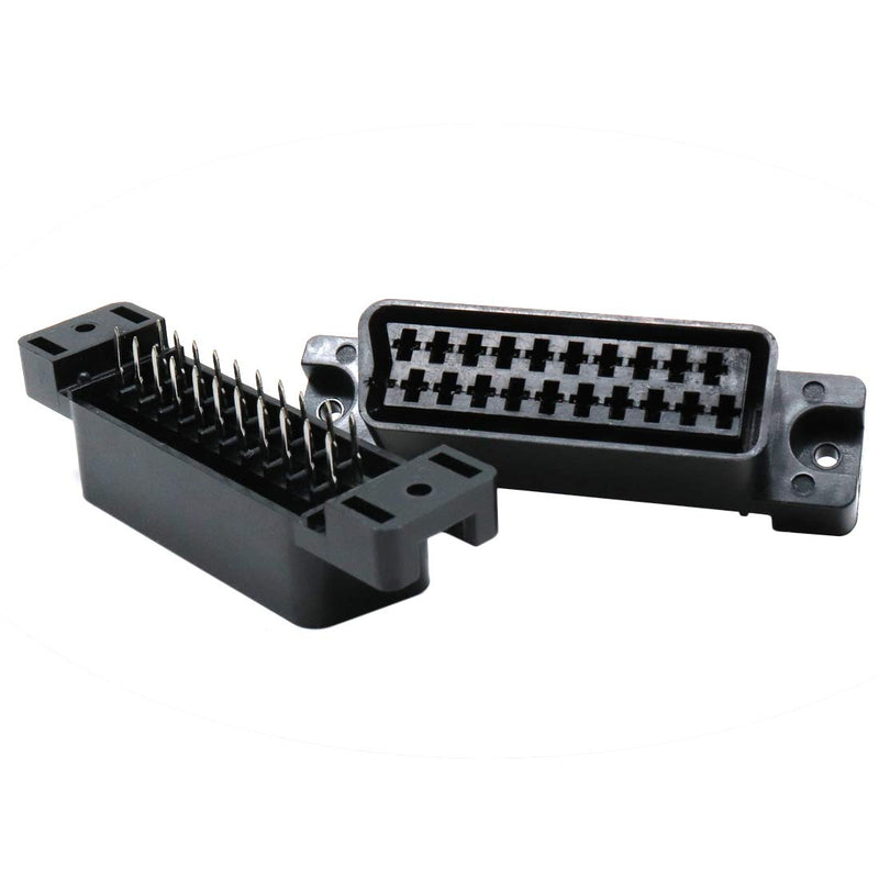 [AUSTRALIA] - Xiaoyztan 10 Pcs Vertical Type 21 Pin Audio Video Socket Adapters PCB Mounting TV DVD VCR Female Connectors