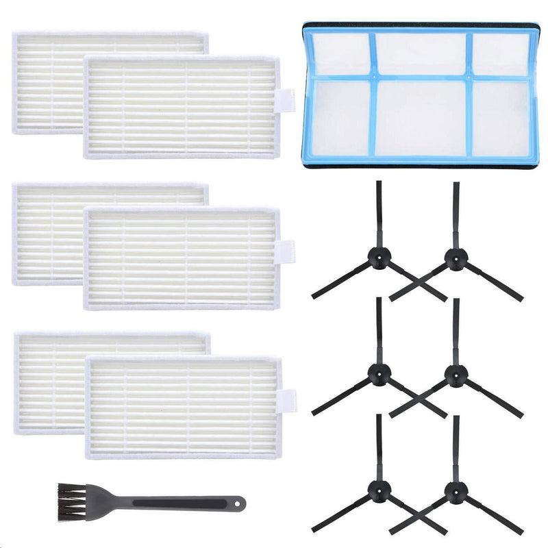 Mochenli Vacuum Filter Kit Replacement for Robotic Vacuum ILIFE V3 V3S V5 V5s, Pro Robot Vacuum Cleaner 6 Filters and 6 Side Brushes and 1 Primary Filter (Pack of 13) - LeoForward Australia