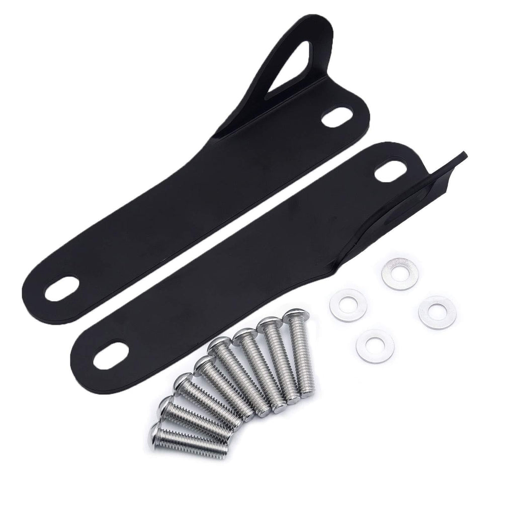  [AUSTRALIA] - Dasen Black Teardrop Compatible withk Anchor Point Tie Down Brackets Kit Compatible with Harley Street Glide FLHX ＆ CVO Models