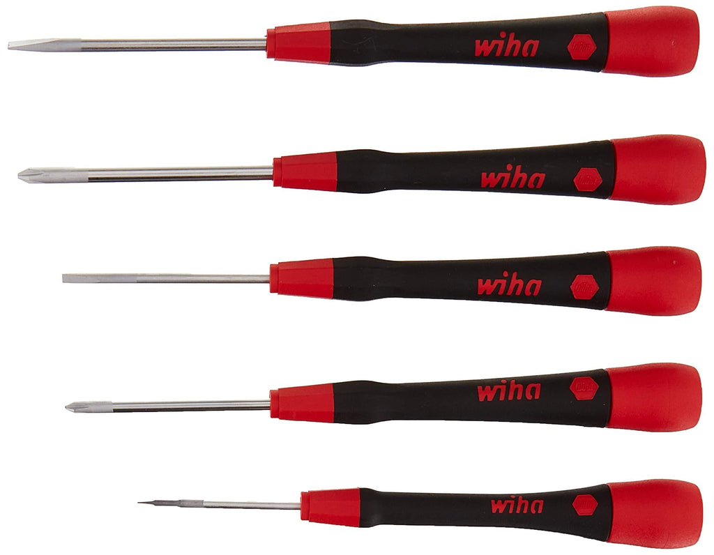  [AUSTRALIA] - Wiha 26195 Picofinish Mini Precision Screwdriver Set, 5 Pcs