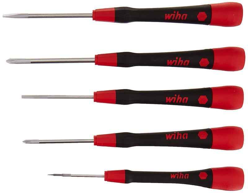  [AUSTRALIA] - Wiha 26195 Picofinish Mini Precision Screwdriver Set, 5 Pcs