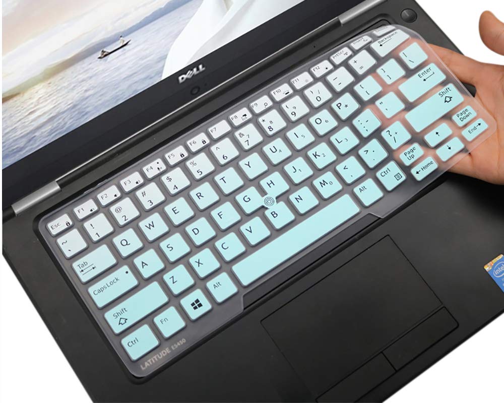 CaseBuy Keyboard Cover Compatible with Dell Latitude 5480 5490 7490 14" Laptop, Dell 3340 E3340 E5490 5491 E5491 E5450 E5470 E7450 E7470 7480 E7480 Keyboard Skin with Pointing, Ombre Mint Ombre Mint Green - LeoForward Australia