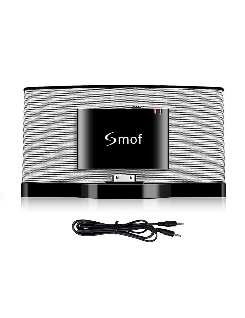 Smof Premium 30 Pin Bluetooth Adapter for Sounddock,Replace iPod/Phone/JBL/Car, Bluetooth Audio Receiver 3.5 mm AUX Output-Female - LeoForward Australia