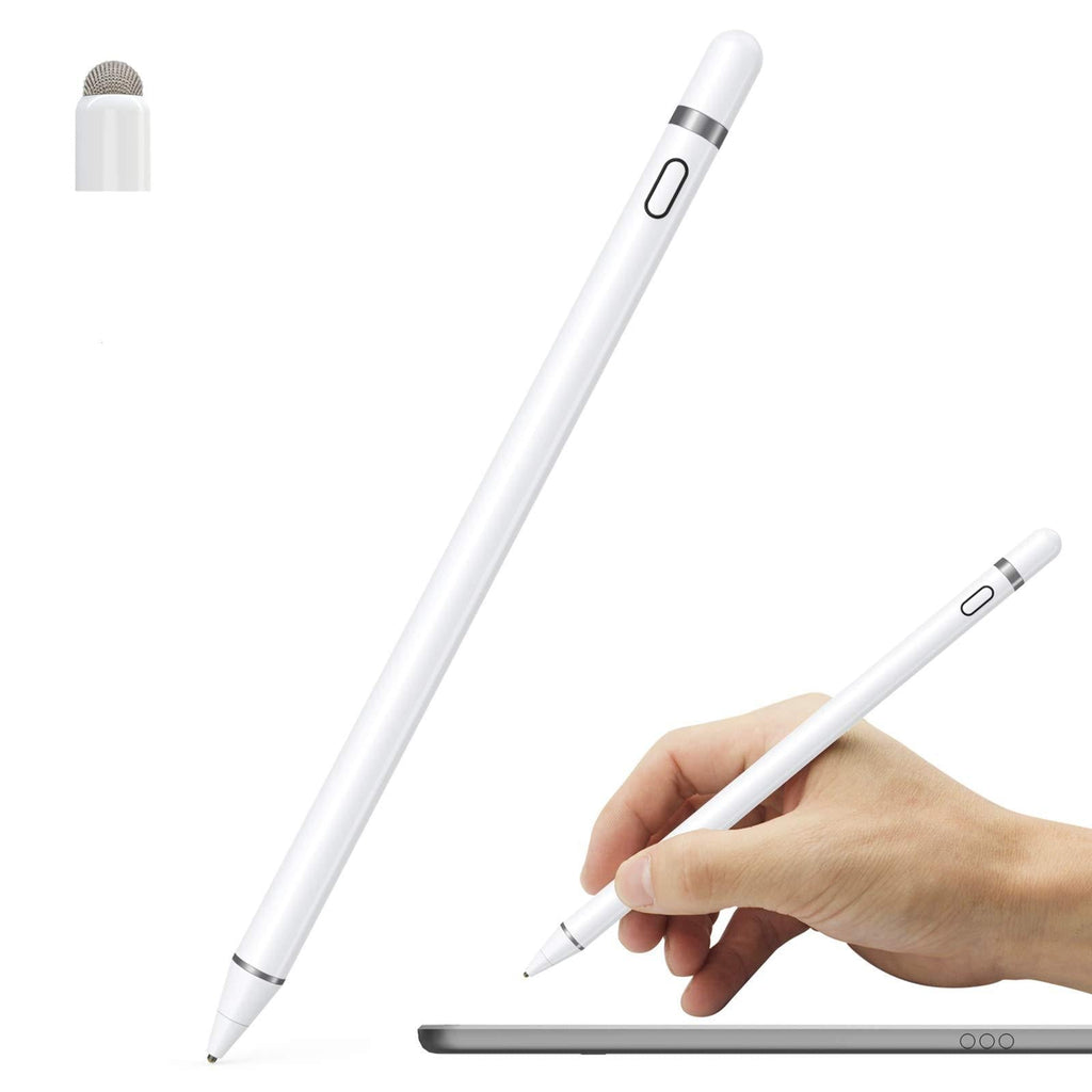 Active Stylus Pen Compatible for iOS&Android Touch Screens, Pencil for iPad with Dual Touch Function,Rechargeable Stylus for iPad/iPad Pro/Air/Mini/iPhone/Cellphone/Samsung/Tablet Drawing&Writing - LeoForward Australia