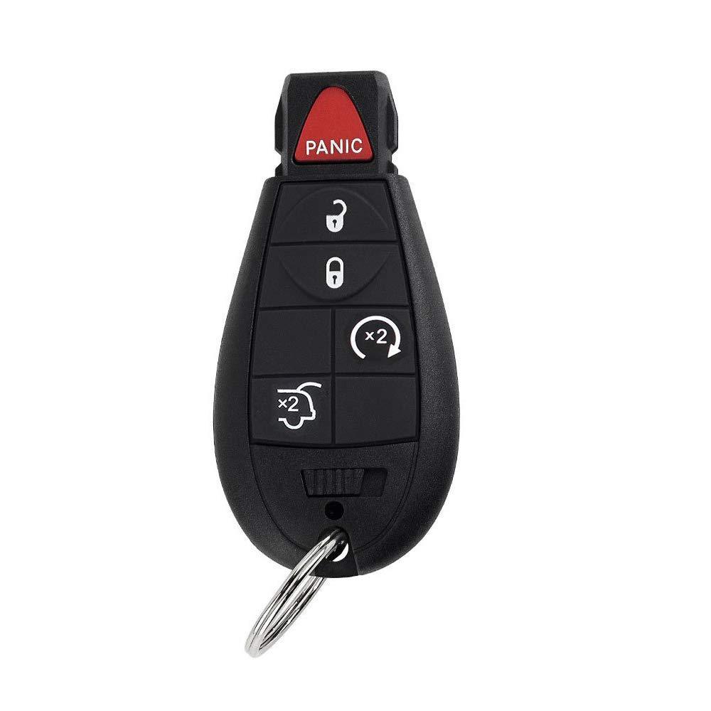  [AUSTRALIA] - BESTHA Key Fob 5 Button Keyless Entry Remote Replacement Car Key for M3N5WY783X IYZ-C01C 433MHz 2008-2013 Jeep Grand Cherokee,2008-2010 Jeep Commander