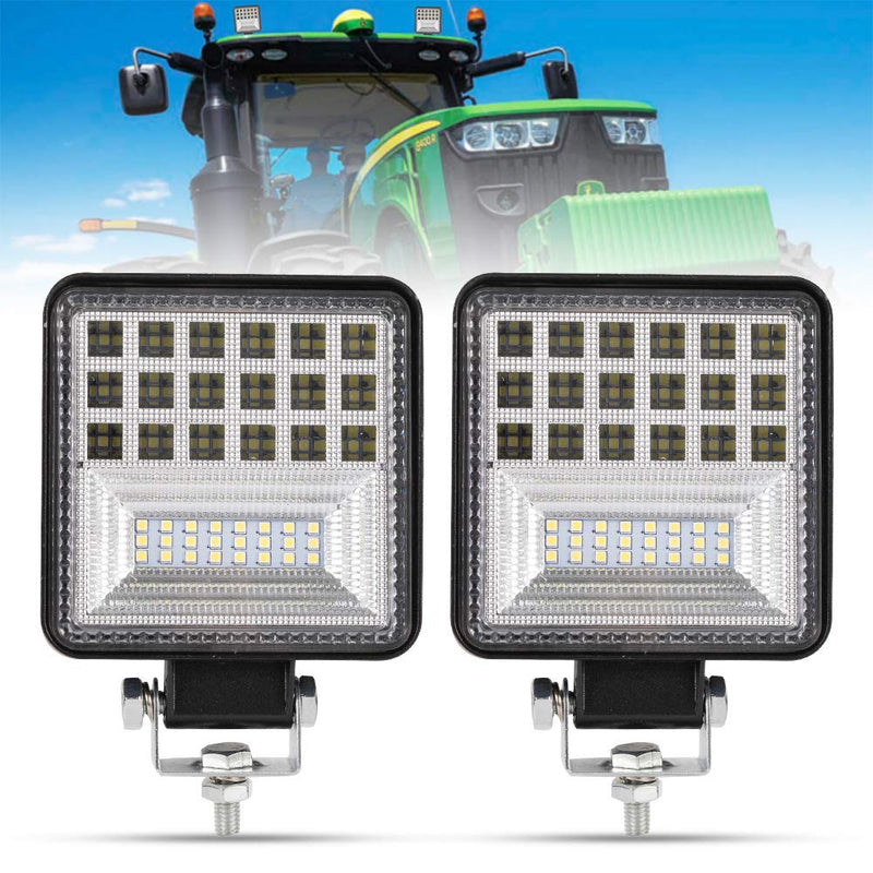 4 Inch LED Work Light - 2Pcs 8000LM Spot & Flood Combo Beam LED Light Bar for Tractor Vehicle Truck ATV UTV SUV Boat 2 Pcs 4 inch 80W LED Work Light - LeoForward Australia