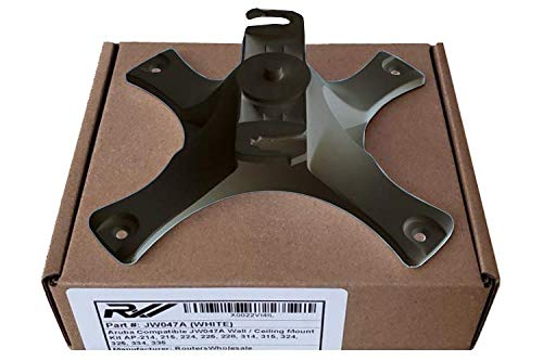  [AUSTRALIA] - RW RoutersWholesale Network Device Wall/Ceiling Mount Kit JW046A Compatible/Replacement for Aruba AP-220-MNT-W1 (Black)