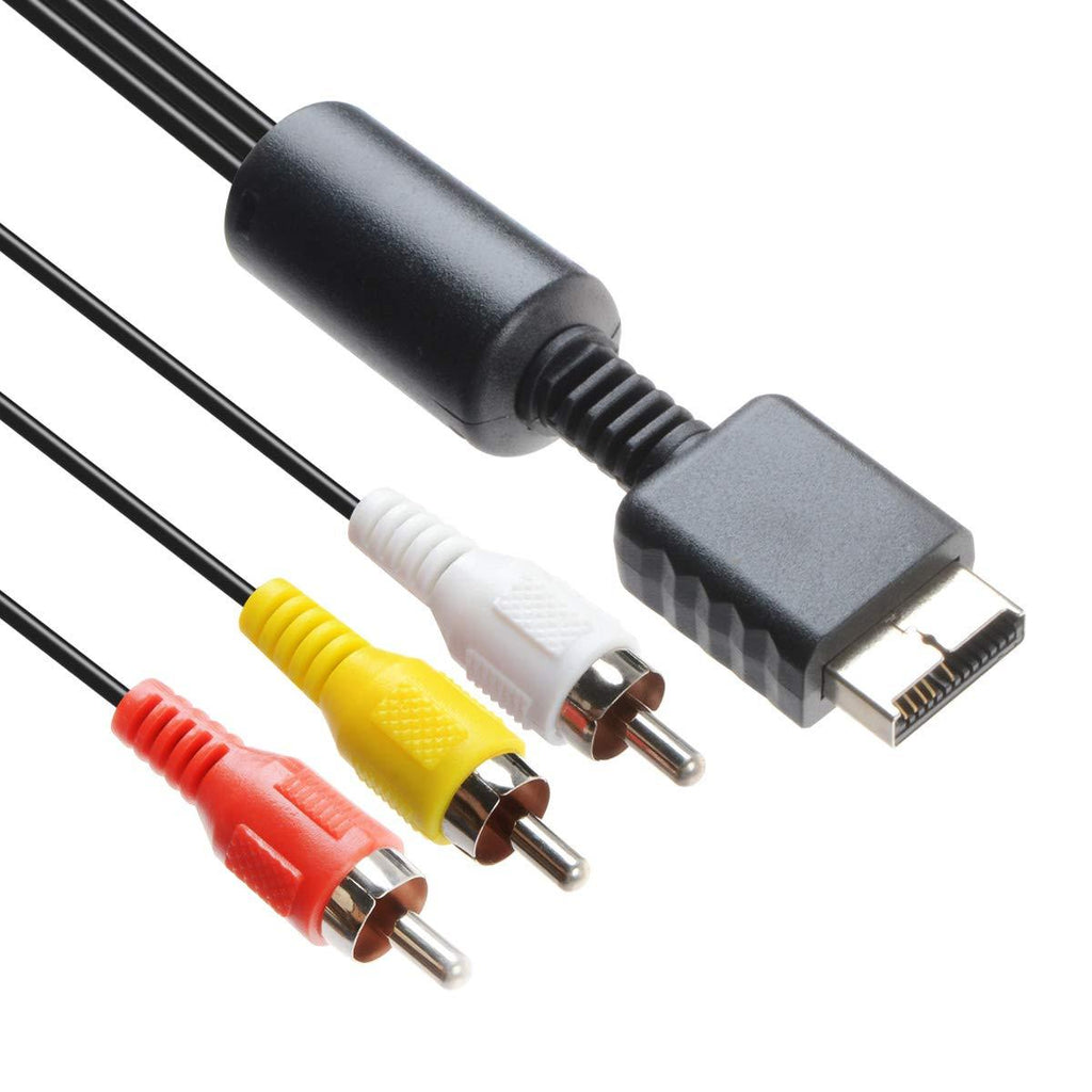 TENINYU Audio Video RCA Cable - Game Console Component Accessories Connection AV Cable for PS1 PS2 PS3 Playstation,6FT - LeoForward Australia