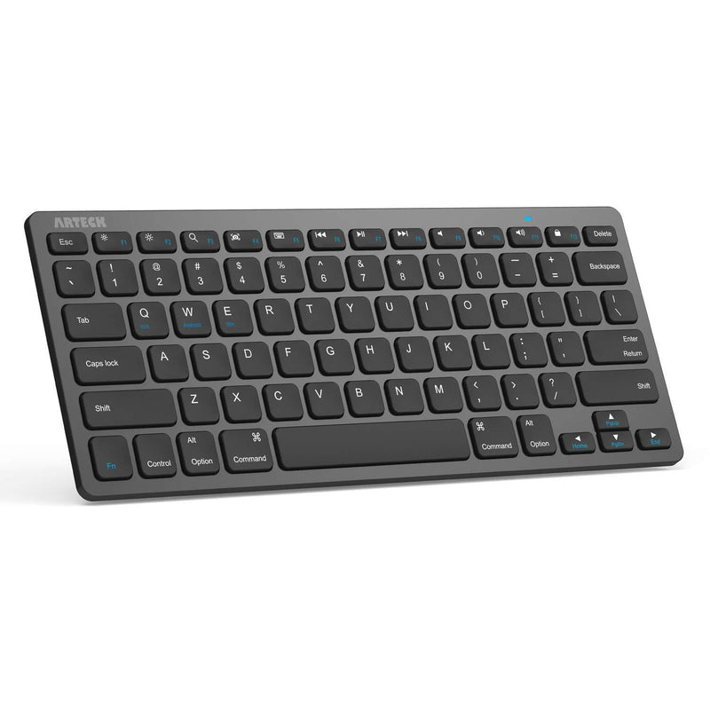  [AUSTRALIA] - Arteck Ultra-Slim Bluetooth Keyboard Compatible with iPad 10.2-inch/iPad Air/iPad 9.7-inch/iPad Pro/iPad Mini, iPhone and Other Bluetooth Enabled Devices Including iOS, Android, Windows, Black