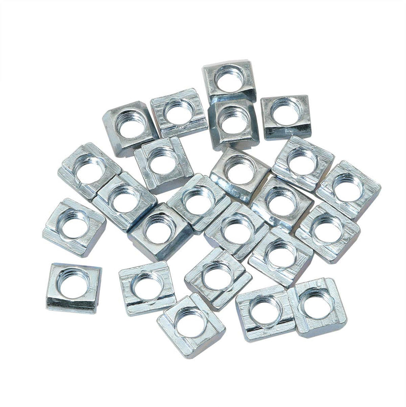  [AUSTRALIA] - PZRT 24pcs 20 Series 2020 Series M6 T-Nut Sliding Nut T-Slot Nut for 6mm Aluminum Extrusion Profile 2020 Series Slot Groove 24 2020series M6