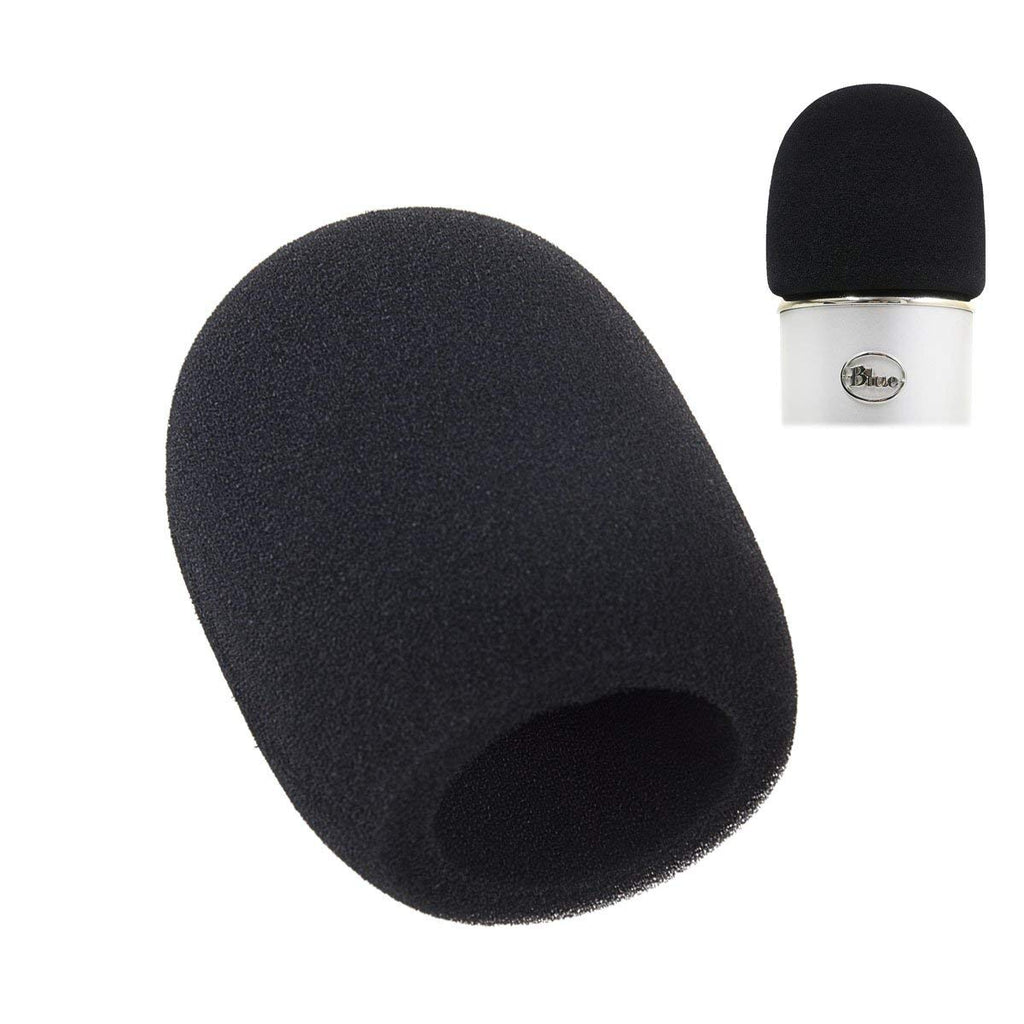 [AUSTRALIA] - Wakaka Blue Yeti Foam Microphone Windscreen,Pop Filter For Yeti Pro Condenser Microphones,Compatible With Most Mic Models(Black)