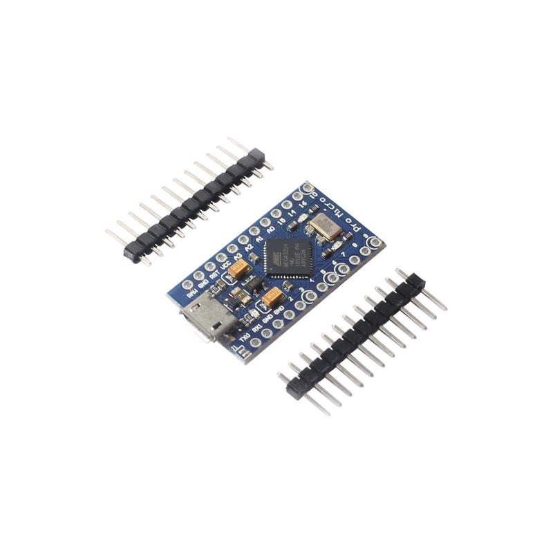  [AUSTRALIA] - Pro Micro ATmega32U4 5V 16MHz Micro-USB Development Module Board with 2 Row pin Header Compatible ard-uino Leonardo Replace ATmega328 Pro Mini