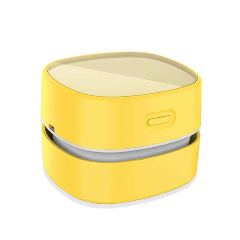  [AUSTRALIA] - ODISTAR Desktop Vacuum cleaner,Mini table dust sweeper Energy Saving with auto power-off function,High endurance up to 400 mins,Cordless&360º Rotatable Design for Keyboard/Home/Offic (Yellow charging) Yellow Charging