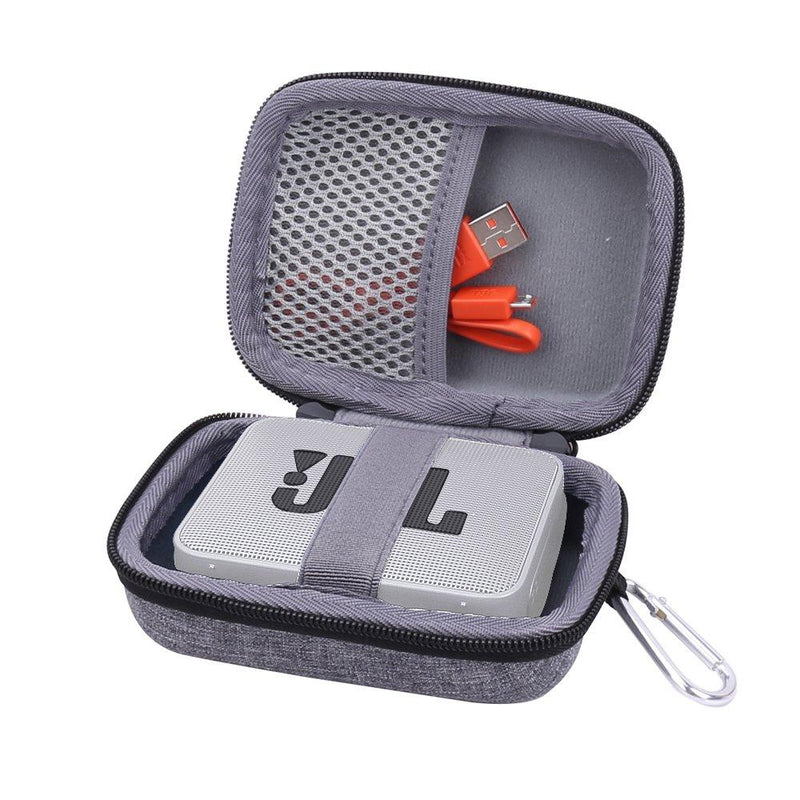 Aenllosi Hard Case for JBL Go Portable Bluetooth Speaker grey - LeoForward Australia