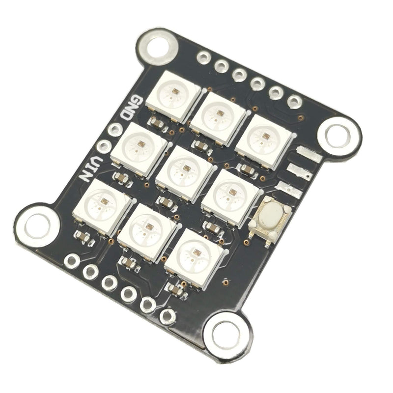SMAKN 9 Bit WS2812B RGB LED Driver Development Board（Black） with microcontroller and programmable Features - LeoForward Australia