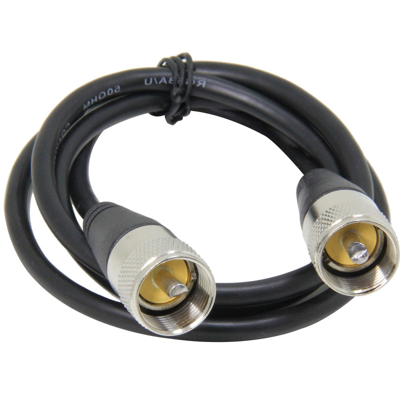 PL259 Jumper, Ancable 3-Feet 50 Ohm Low Loss RG58 Coax Cable with PL-259 Connectors for Jeep Wrangler CB Installation - LeoForward Australia